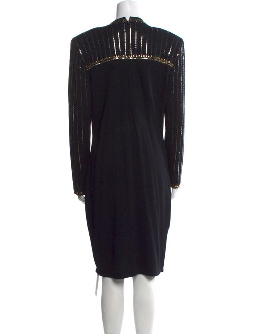 St. John Evening Crew Neck Knee-Length Dress