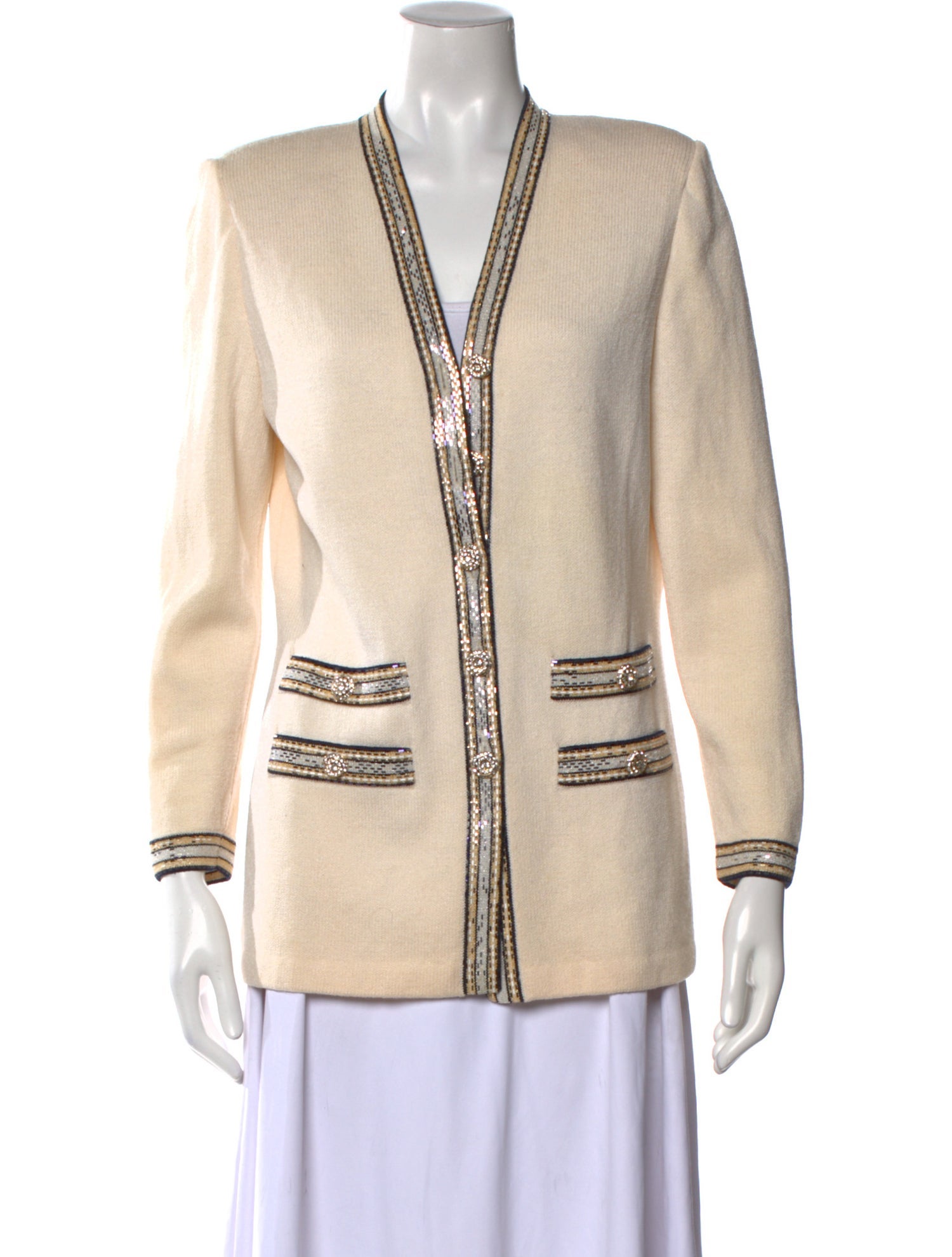 St. John Evening V-Neck Sweater