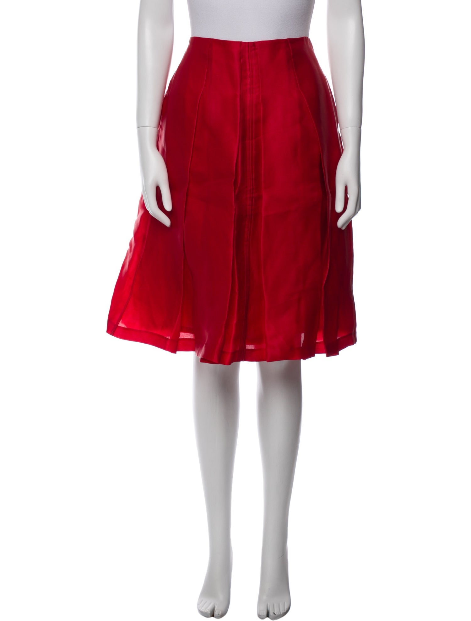 St. John Evening Silk Knee-Length Skirt w/ Tags