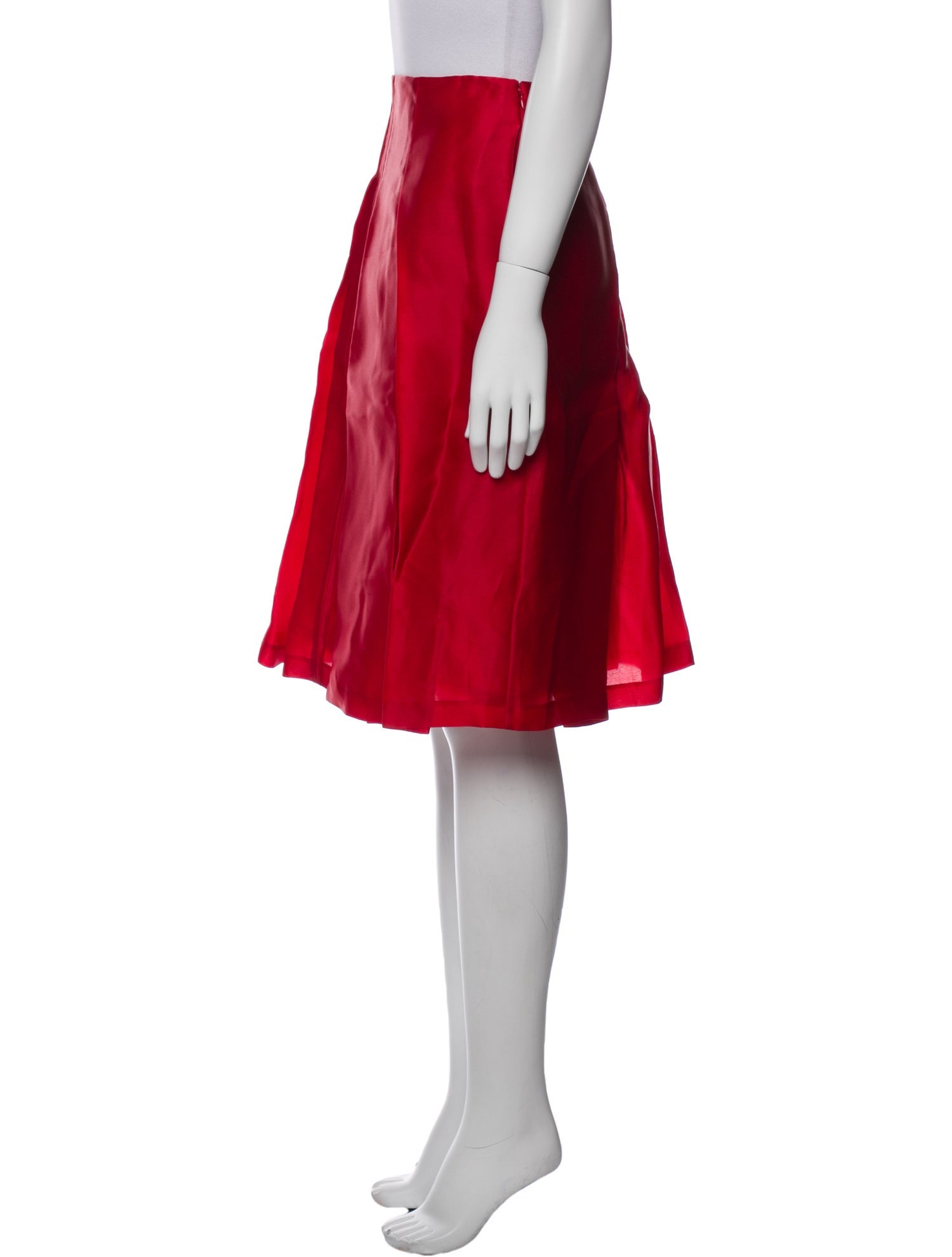 St. John Evening Silk Knee-Length Skirt w/ Tags