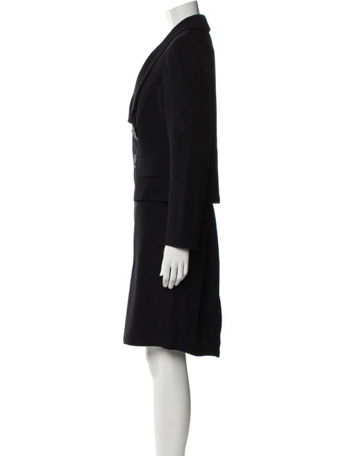 St. John Evening Crystal Embellishments Skirt Suit