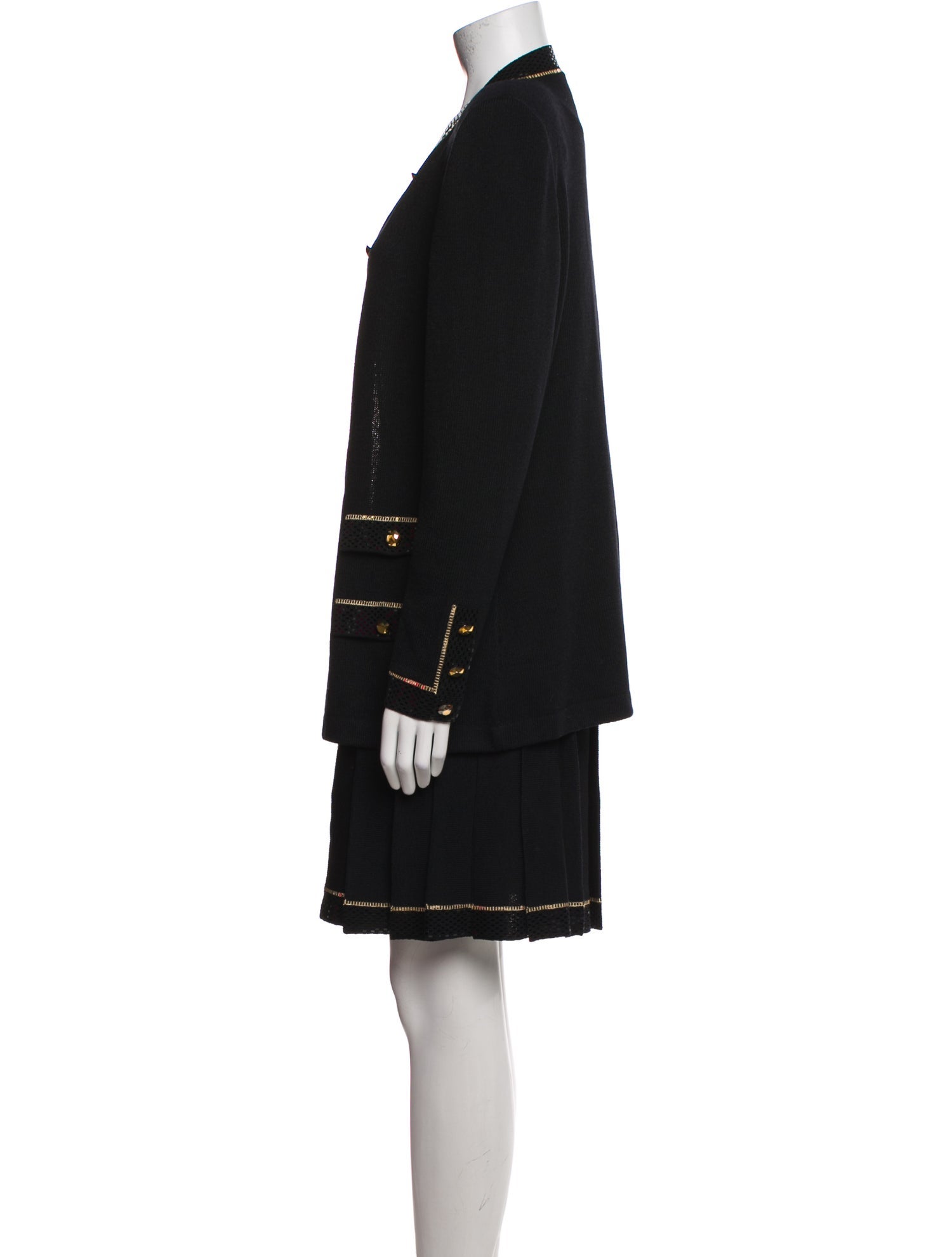 St. John Evening Glitter Accents Skirt Set