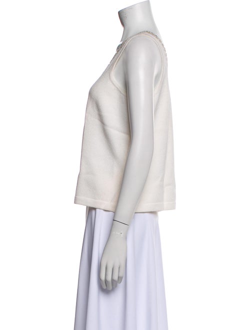 St. John Evening Scoop Neck Sleeveless Top