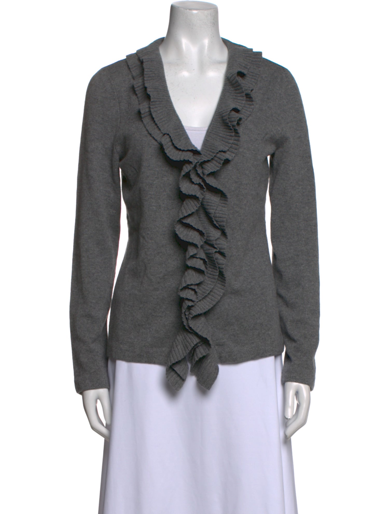 St. John Evening Cashmere V-Neck Sweater