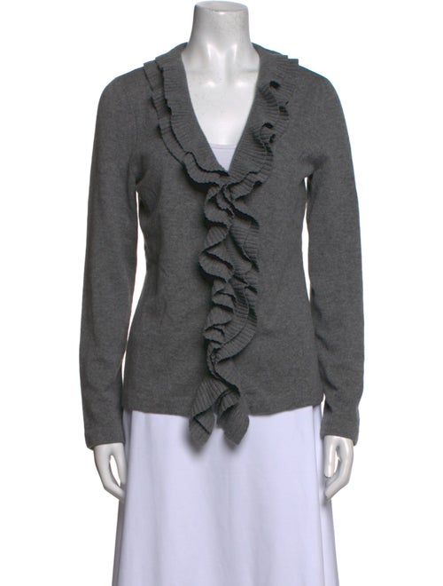 St. John Evening Cashmere V-Neck Sweater