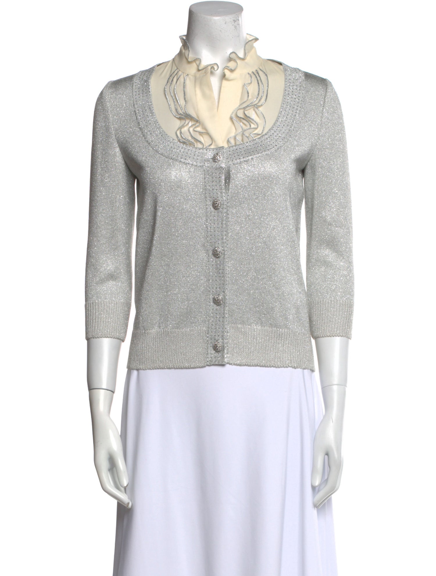 St. John Evening Mock Neck Sweater