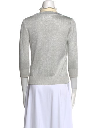 St. John Evening Mock Neck Sweater