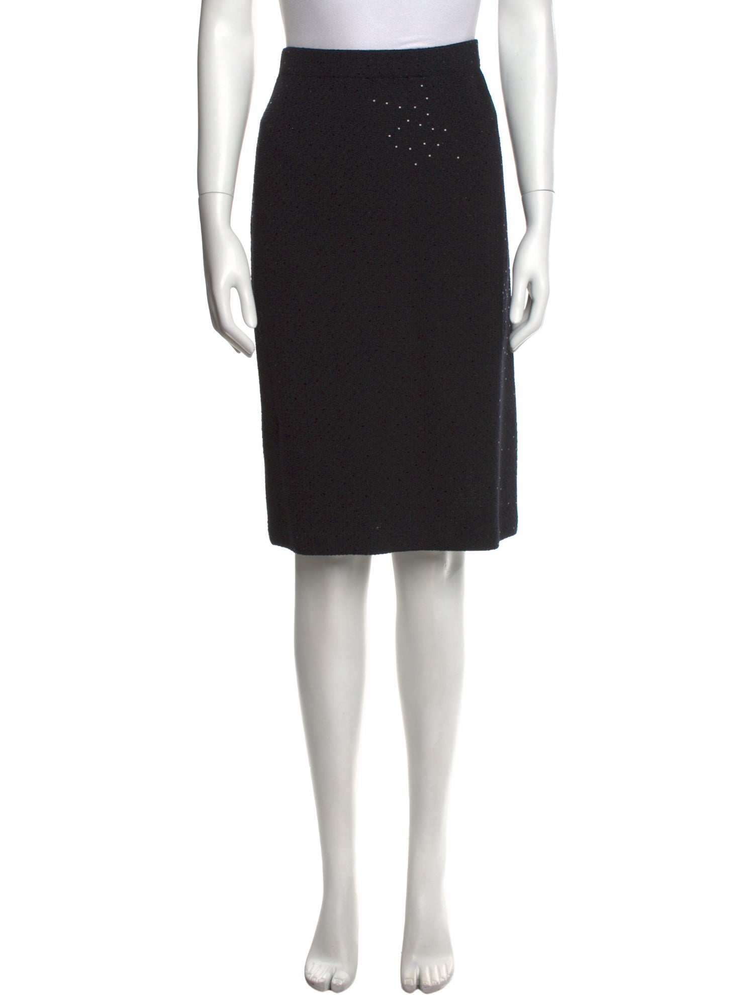 St. John Evening Sequin Embellishments Knee-Length Skirt