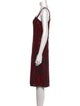 St. John Evening Wool Knee-Length Dress