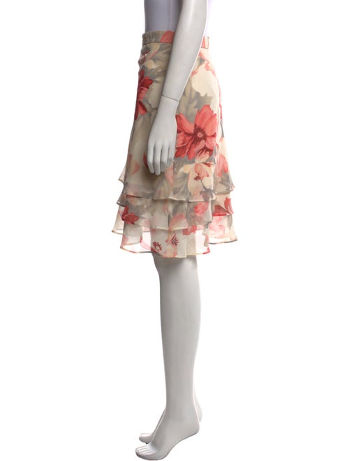 St. John Evening Silk Knee-Length Skirt