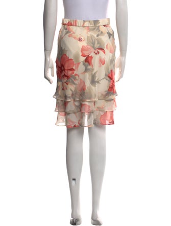 St. John Evening Silk Knee-Length Skirt