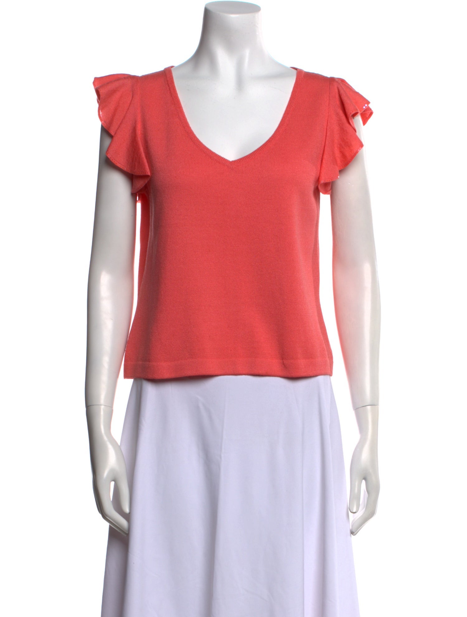 St. John Evening V-Neck Short Sleeve T-Shirt