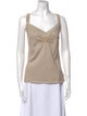 St. John Evening V-Neck Sleeveless Top
