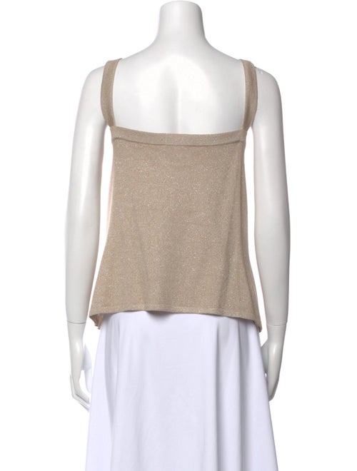 St. John Evening V-Neck Sleeveless Top