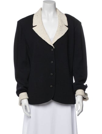 St. John Evening Colorblock Pattern Evening Jacket