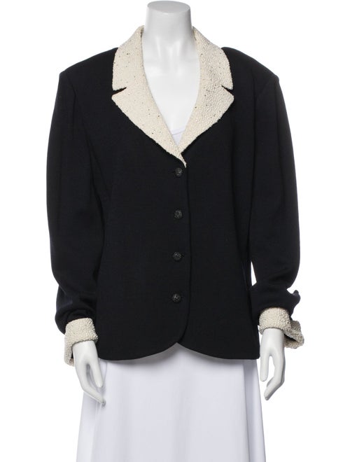 St. John Evening Colorblock Pattern Evening Jacket