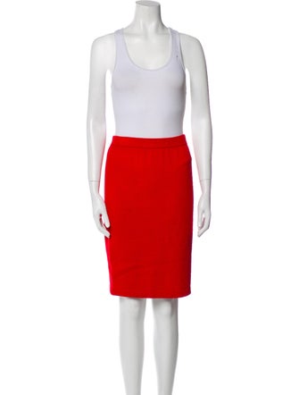 St. John Evening Colorblock Pattern Embroidered Accent Skirt Suit