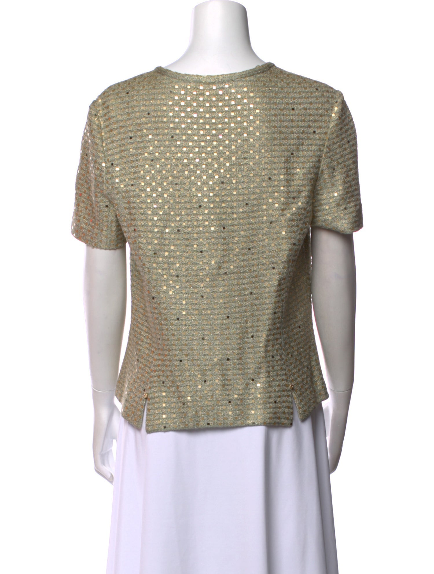 St. John Evening V-Neck Short Sleeve T-Shirt