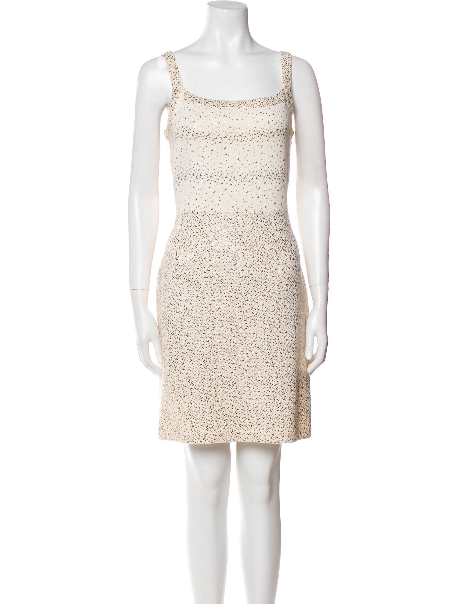 St. John Evening Patterned Mini Dress