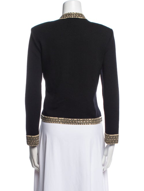 St. John Evening Wool V-Neck Sweater