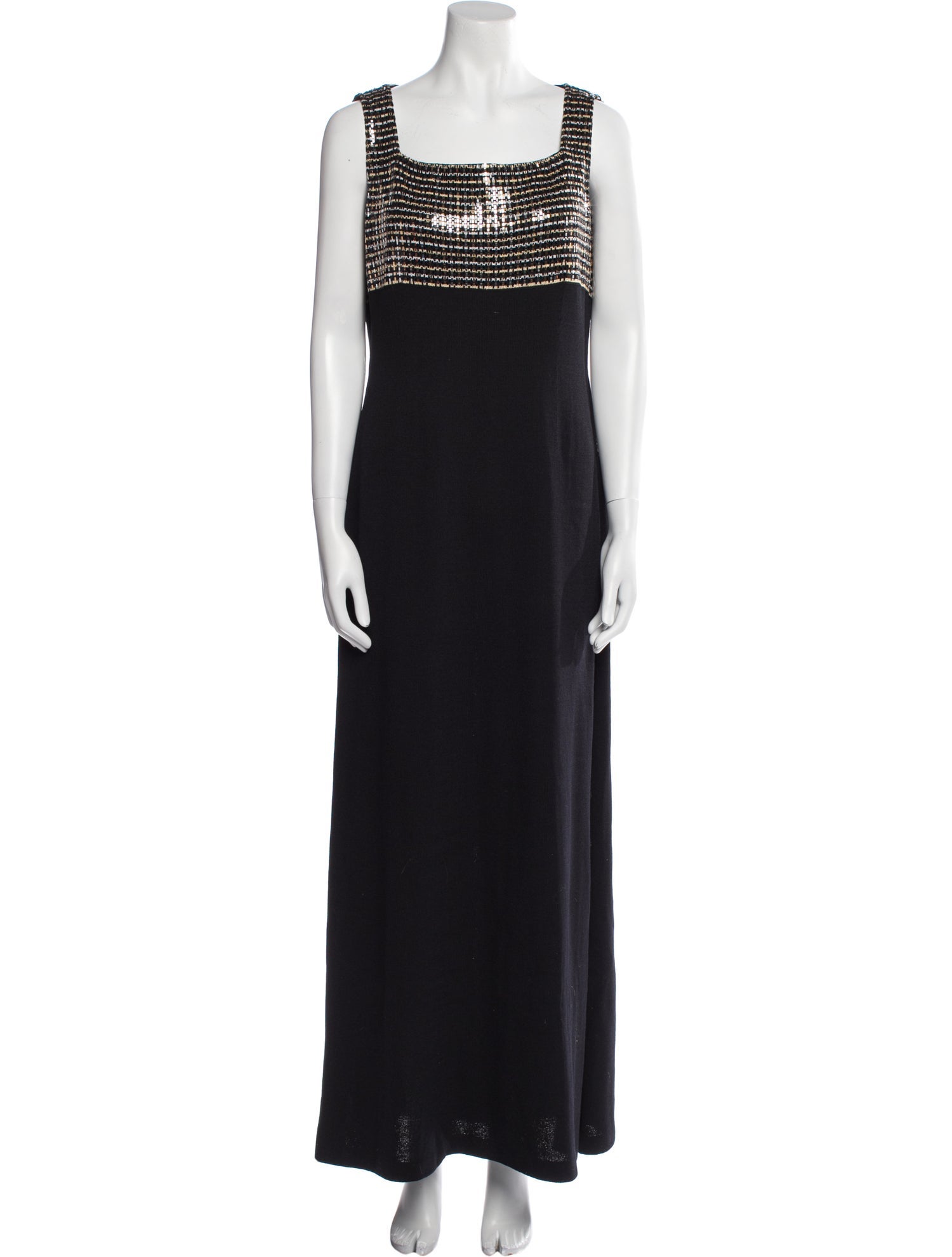 St. John Evening Wool Long Dress