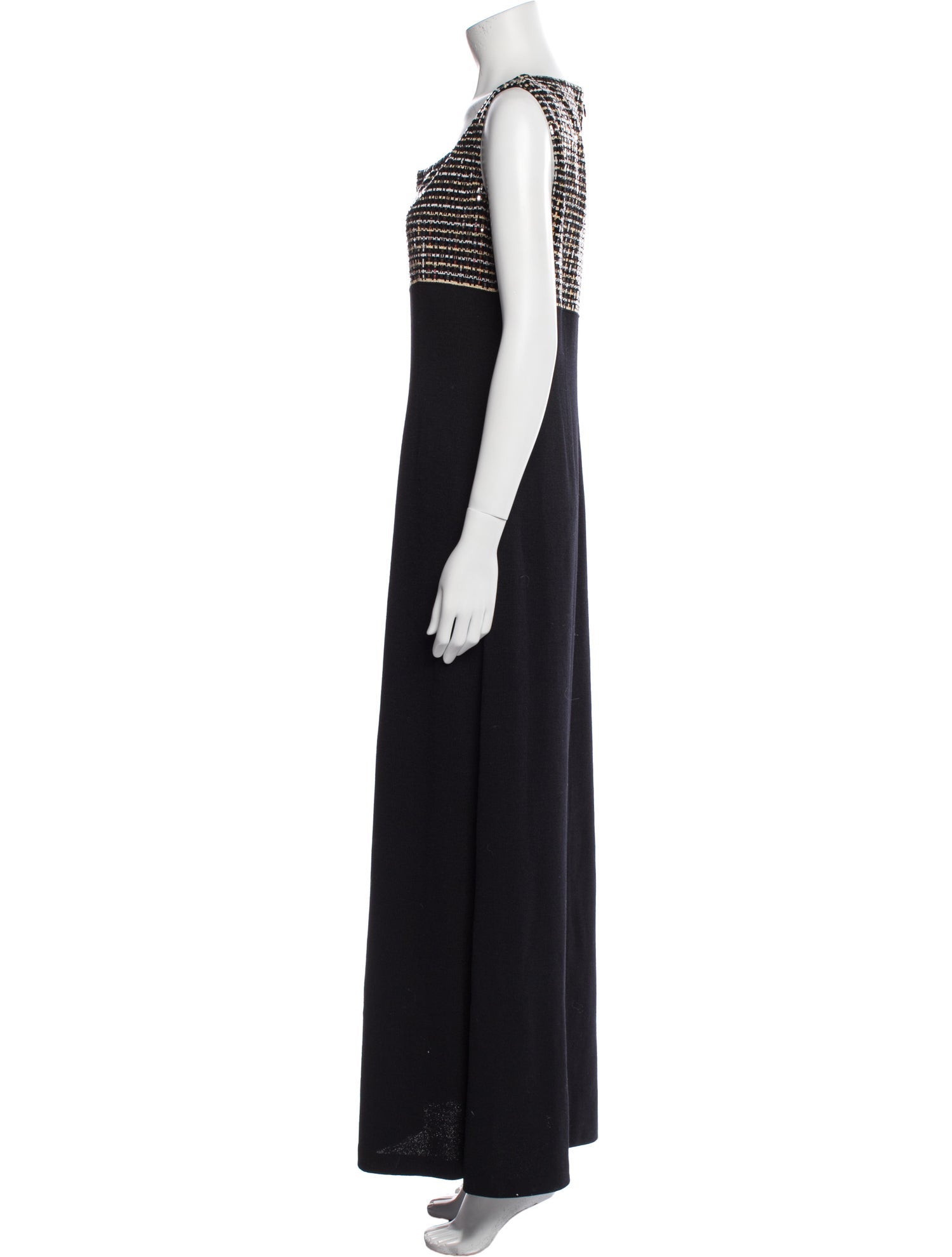 St. John Evening Wool Long Dress