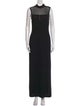 St. John Evening Wool Long Dress