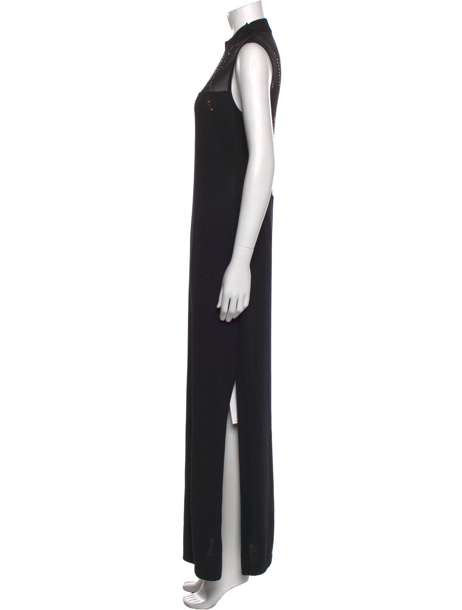 St. John Evening Wool Long Dress
