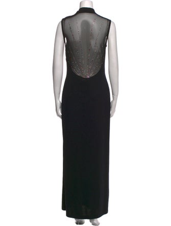 St. John Evening Wool Long Dress