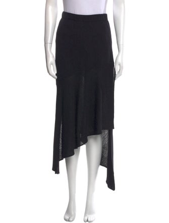 St. John Evening Wool Midi Length Skirt