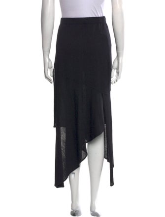 St. John Evening Wool Midi Length Skirt