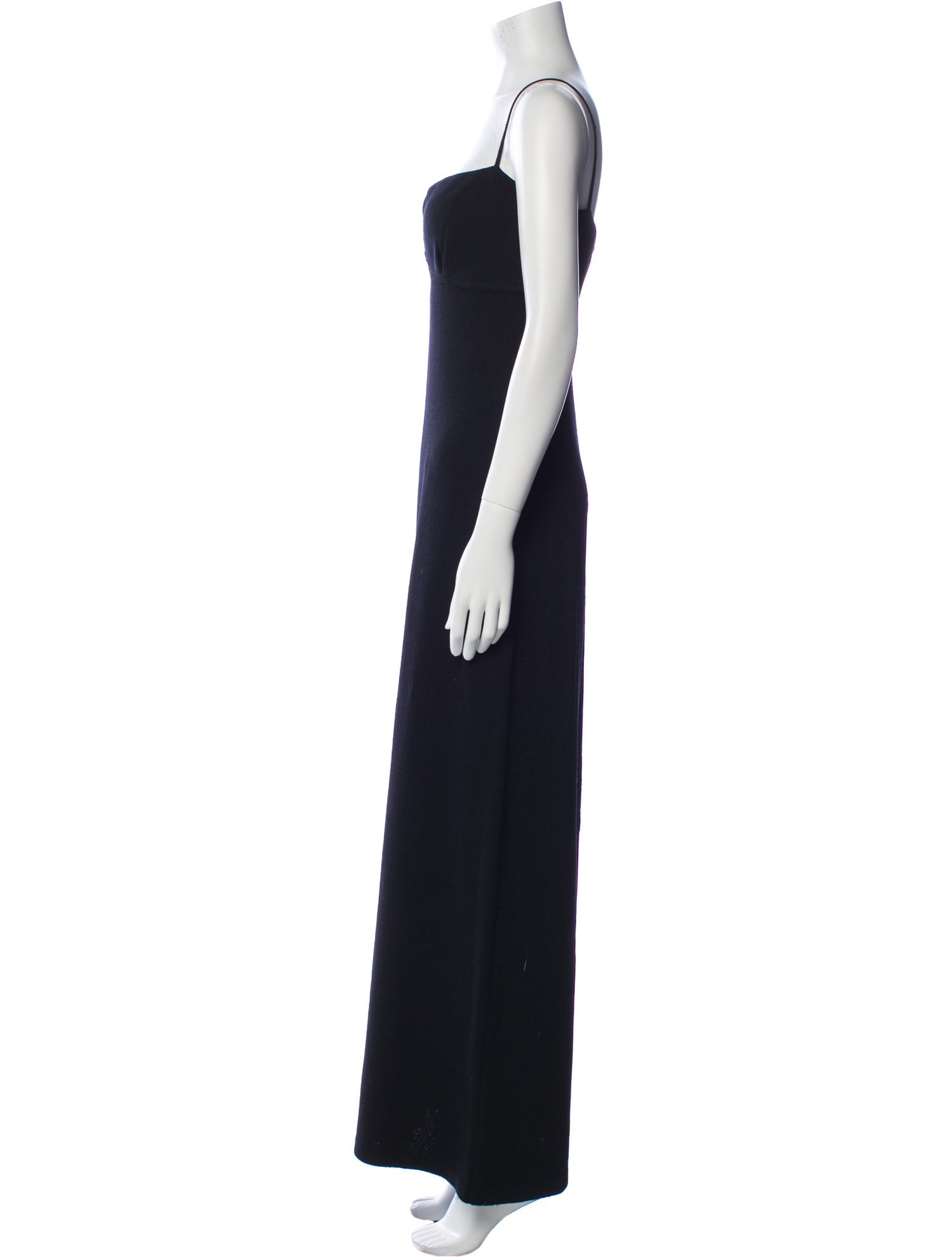 St. John Evening Square Neckline Long Dress