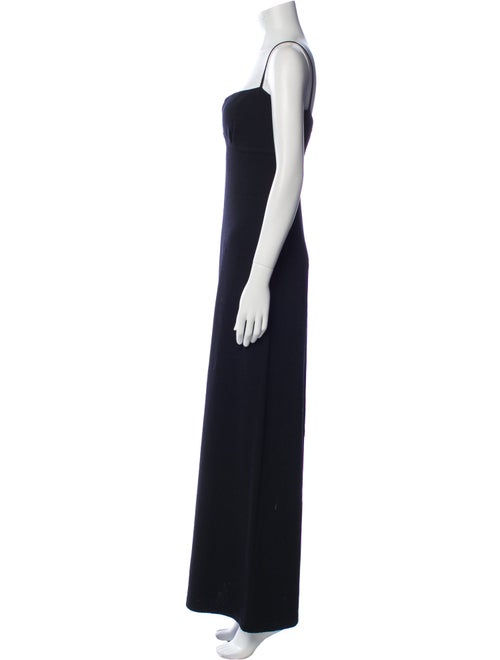 St. John Evening Square Neckline Long Dress
