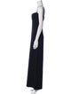 St. John Evening Square Neckline Long Dress
