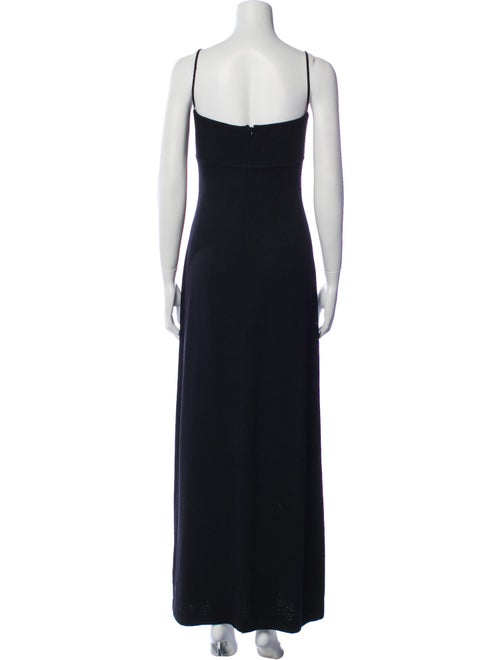 St. John Evening Square Neckline Long Dress
