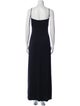St. John Evening Square Neckline Long Dress