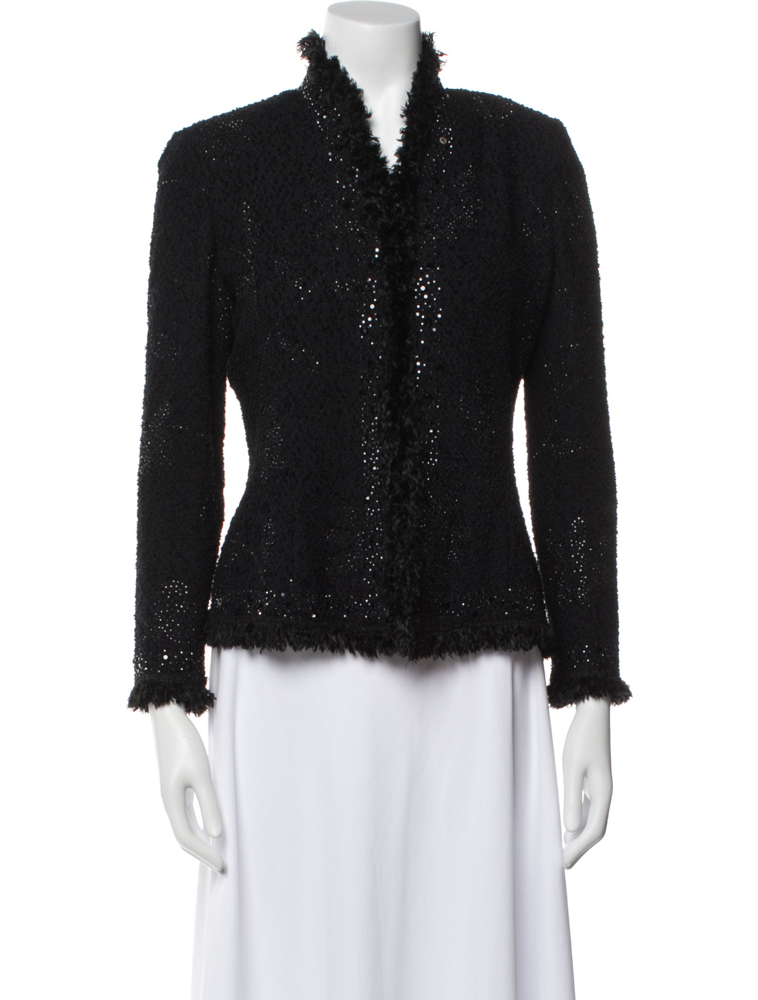 St. John Evening Tweed Pattern Evening Jacket