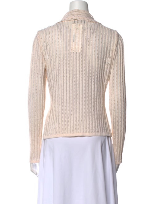 St. John Evening V-Neck Long Sleeve Top