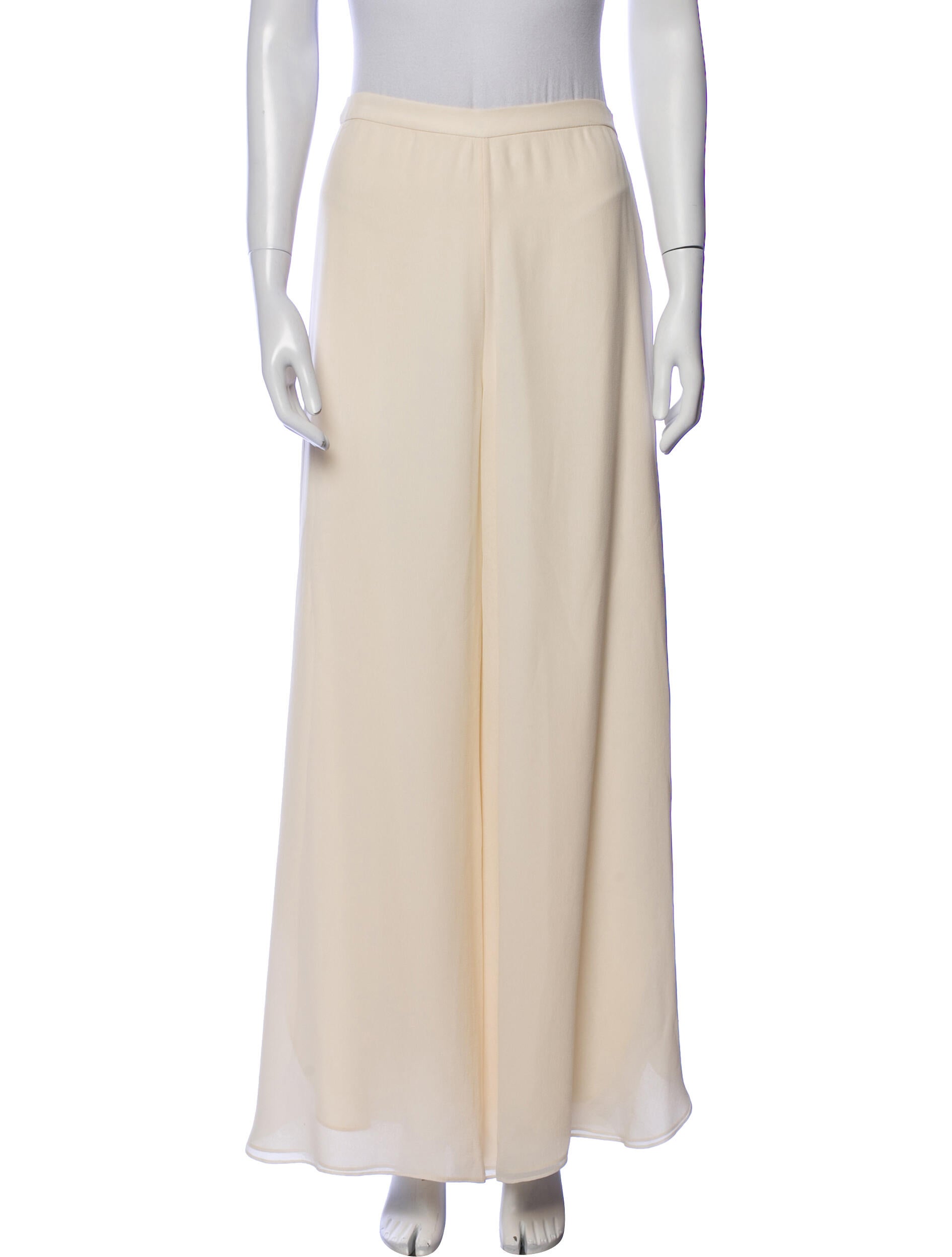 St. John Evening Silk Wide Leg Pants