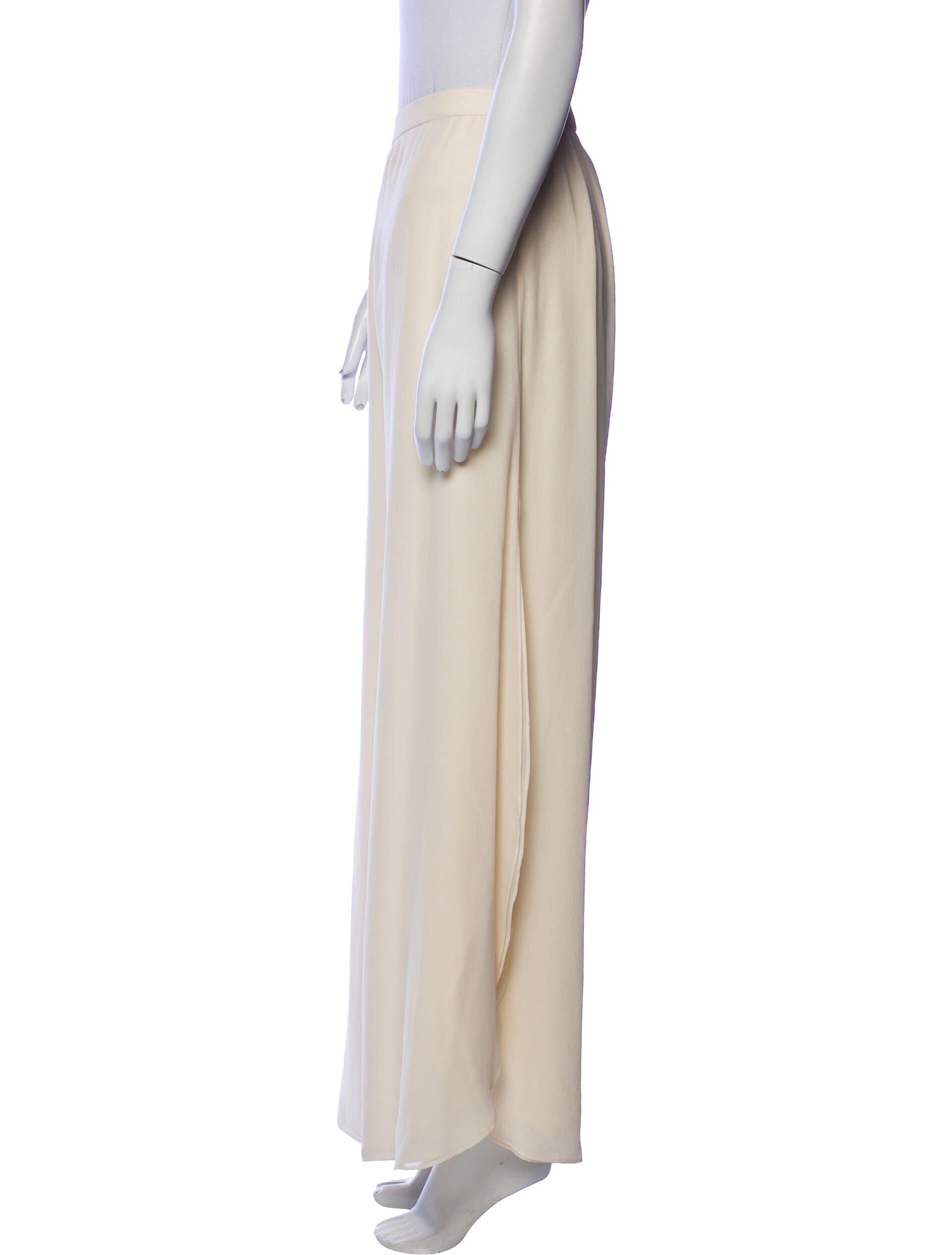 St. John Evening Silk Wide Leg Pants