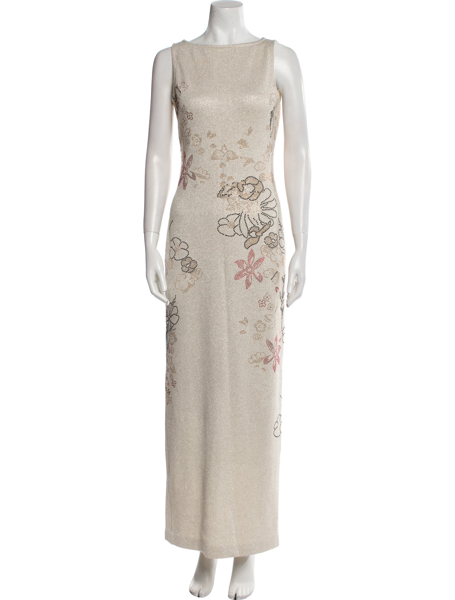 St. John Evening Wool Long Dress