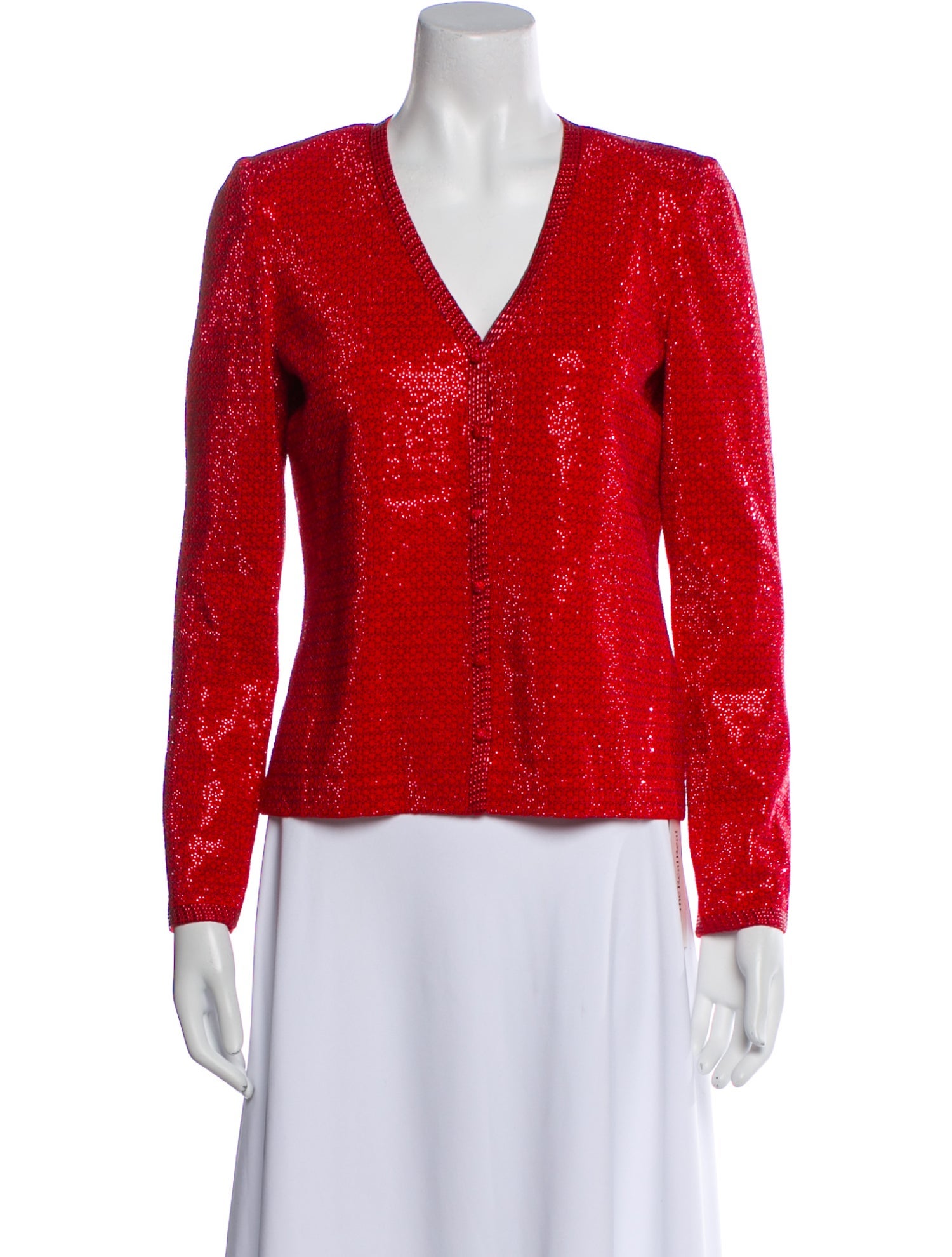 St. John Evening V-Neck Sweater w/ Tags