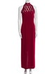 St. John Evening Halterneck Long Dress