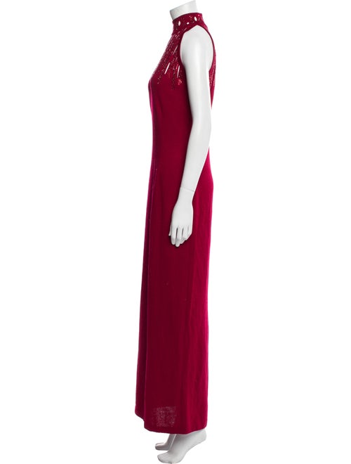 St. John Evening Halterneck Long Dress