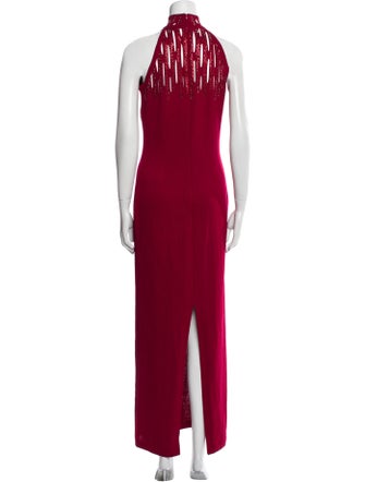 St. John Evening Halterneck Long Dress