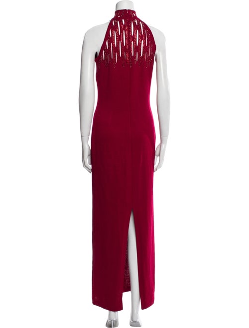 St. John Evening Halterneck Long Dress