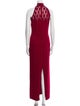 St. John Evening Halterneck Long Dress