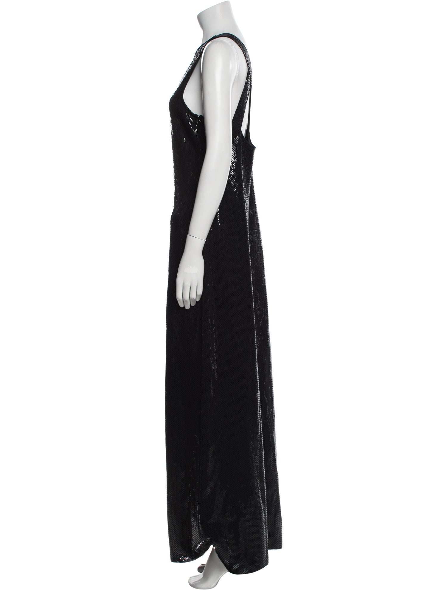 St. John Evening One-Shoulder Long Dress