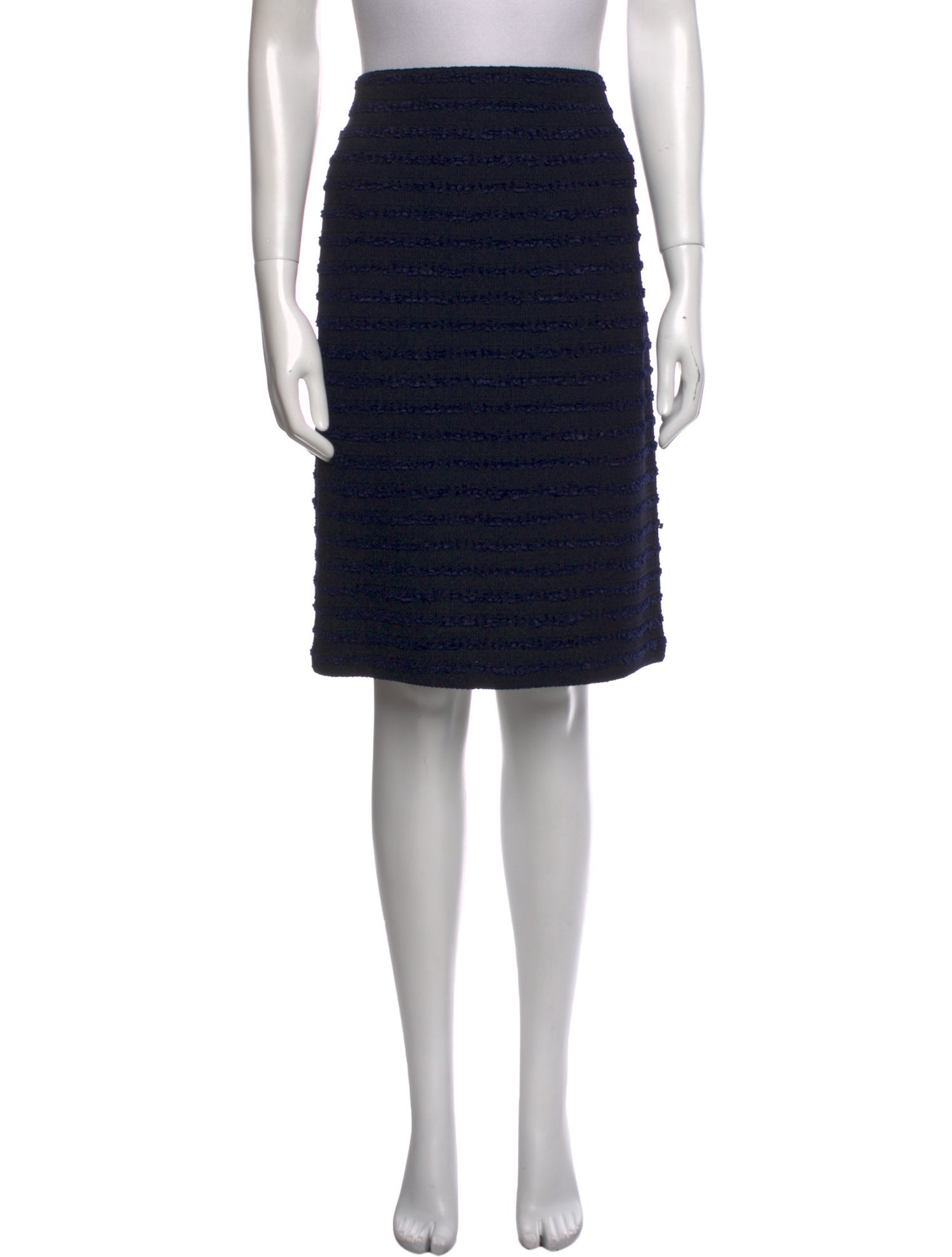 St. John Evening Wool Knee-Length Skirt
