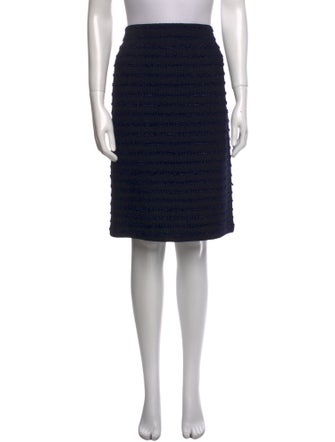 St. John Evening Wool Knee-Length Skirt